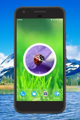 Beautiful Clock Live Wallpaper android App screenshot 0